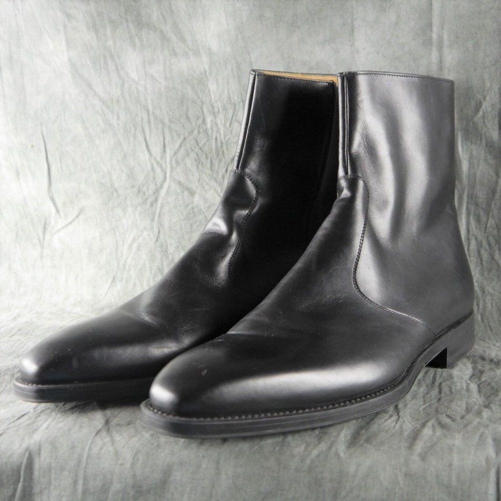 MAGNANNI Ankle Boot Sleek Black MEN'S DRESS BOOTS Size 11 M New $425  NWOB ANB - Picture 7 of 11